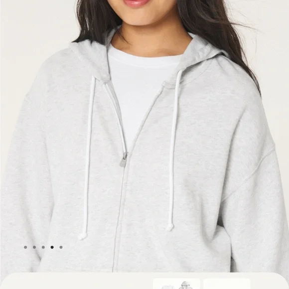 hollister oversized zip up hoodie - Picture 2 of 6
